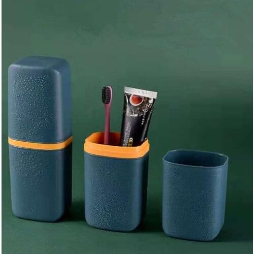 Simple mouthwash cup home travel toothbrush portable tooth cup storage box tooth brushing cup Storage Set Outdoor Accessories