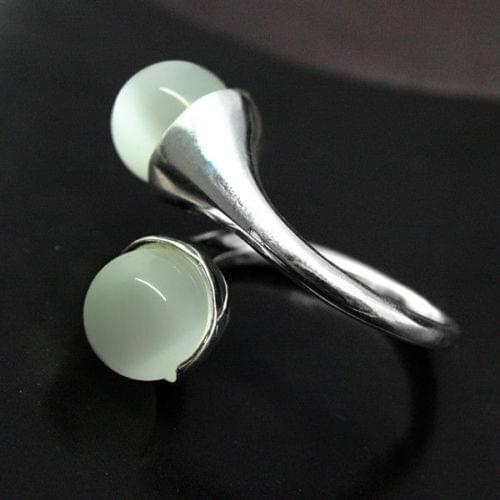 RARE WHITE OPAL RING SILVER RING SIZE 7 8 9 10# style Fine jewe Noble Natural Semi-precious Stone Fast SHIPPING