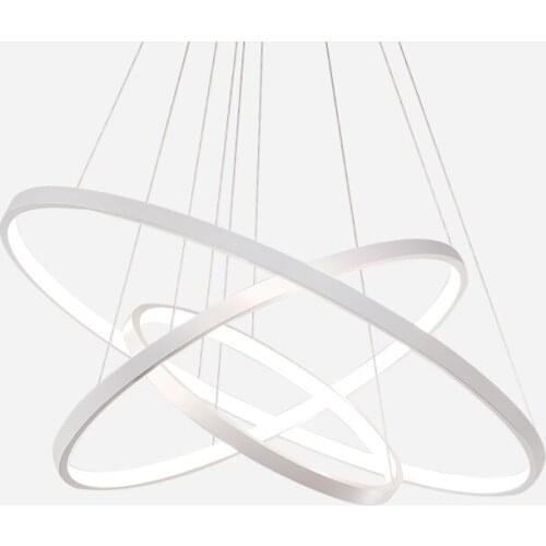 Modern Fashional Super Thin Circle Lustre Rings Led Chandeliers Lights for Indoor Lighting/Lampe Luminaria Fixtures AC 85-260V