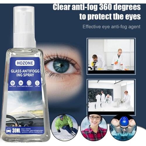 30ML Anti-fogging Glass Spray For Automobile Glasses Face Cover Anti Fog Spray Eyeglass Lens Cleaner Glasses Cleaning Tools FN50