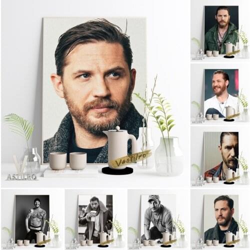 Tom Hardy Movie Actor Star Art Prints Poster Room Home Decor Handsome Men Canvas Wall Stickers Bar Pub Club Hotel Cafe Gift Idea