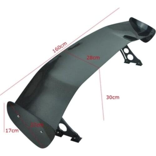 Carbon Fiber universality GT Three-box Rear Spoiler Wing trunk lip Auto Car Lip Spoiler 3DK (160*28*17*)cm 1968-2018