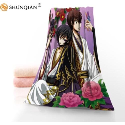 High Quality code geass Microfiber Bathroom Washcloth,Towels Custom Face Towel/Bath Towel Size 35x75cm, 70x140cm