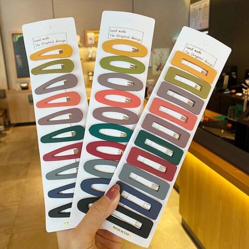 10Pcs/Set new Sweet Color Girl Hair Clip Hairband Barrette Hairpin Headdress Accessories Beauty Styling Tools New Arrival 2021