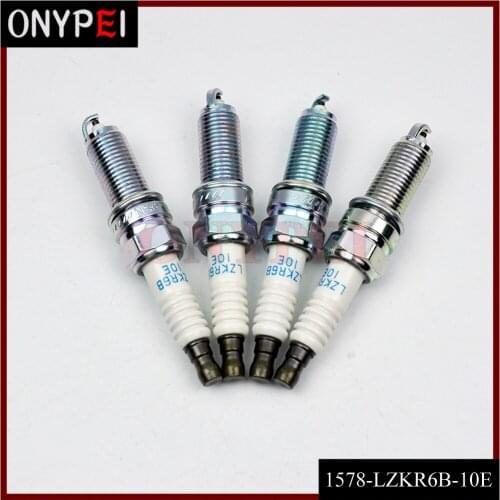 4pcs/lot LZKR6B-10E LZKR6B10E New Spark Plug For HYUNDAI i20 i30 i35 ix20 KIA PRO CEE'D CARENS SOUL VENGA RIO 1.4 1.6