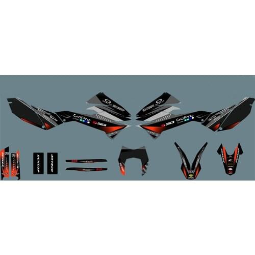 Free Custom Motorcycle 3M Stickers Graphics Decals kits for KTM SMCR 690 2012 2013 2014 2015 2016 2017 2018 For KTM 690 SMC R