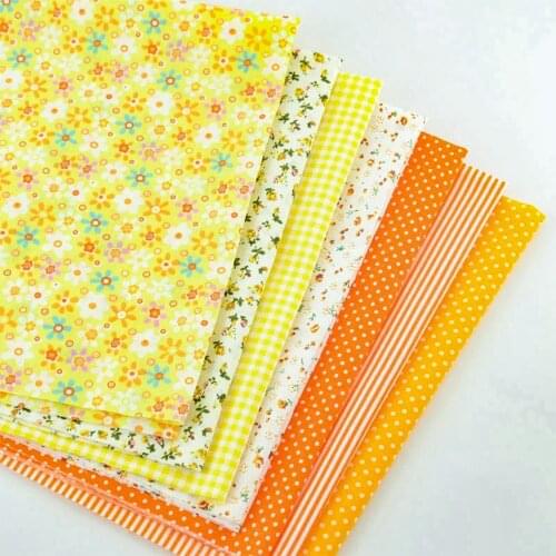 Booksew 7 Pieces Different Color and Design Home Textile Material Tissue Cloth Sewing Toys Patchwork Quilting scrapbooking