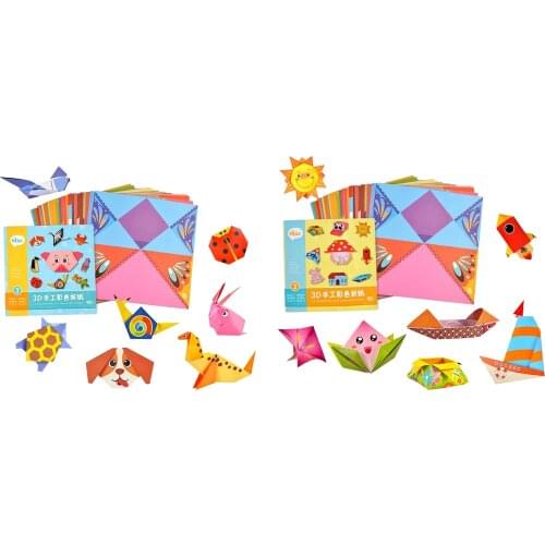 Origami Paper Square Sheet Kids DIY Paper Craft Adults Enjoy DIY Fun
