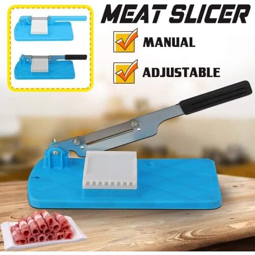 Household Manual Lamb Slicer Frozen Meat Cutting Machine Beef Herb Mutton Rolls Cutter