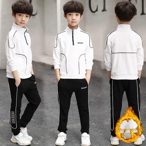 Child Boys Clothing Outfit Children Clothes Suits Casual Sport Cotton Pullover Sweatshirt+Pants 2Pcs/Sets Kid Tracksuits 5-13T