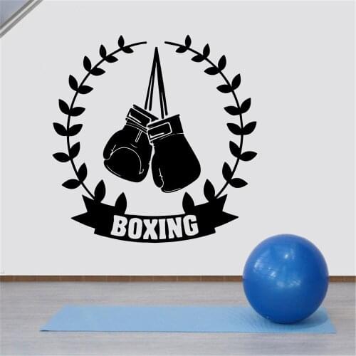 Diy boxing Wall Sticker Home Decoration Accessories For Childrens Room Mural Living Room Decorative Stickers adesivi murali