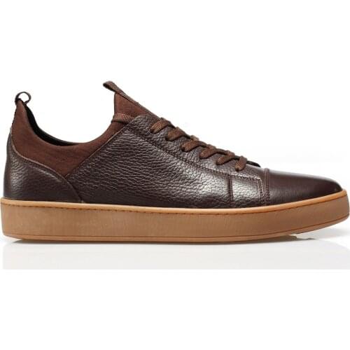 Coffee Genuine Leather, Men 'S Shoes, Natural Slip-Resistant Rubber Sole, 4 Seasons, Soft, Elegant, modern, Quality Stitching, Comfortable