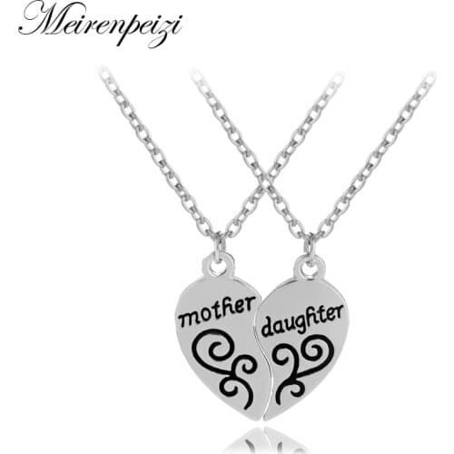 Mother & Daughter Necklace Set of 2 Matching Magnetic Set of Split Hearts Necklace Mothers Day Gift