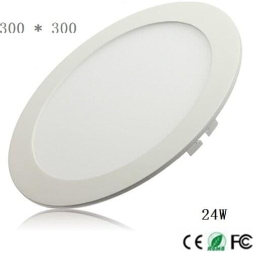Round LED Panel Light 85-265V Ultra Bright LED Downlight 24W LED Ceiling Recessed Light For Kitchen Bathroom