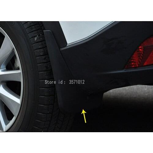 Car Cover Styling Fender Soft Mudguard Protect Flap Splash Mud Guard Frame Molding 4pcs For Mazda CX-5 CX5 2013 2014 2015 2016
