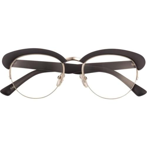 Fashion Metal Half Frame Glasses Frame Retro Woman Men Clear Lens Computer Eyewear Eyeglasses