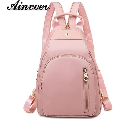 Ainvoev Fashion Women Backpack Small Backpacks For Girls Teenagers Ladies Small Backpack Women Oxford Waterproof