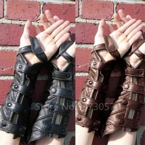 Adult Men Medieval Viking Larp Knight European Bracers Women Buckle Armor Steampunk Archer Gauntlet Cosplay Costume Steampunk