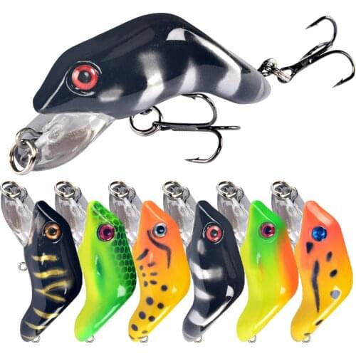 New 1PCS 5.5cm/8.9g Hard Plastic Frog Fishing Lure 3D Eyes Swimbait Crankbait Bait Isca Artificial High Quality Fishing Bait