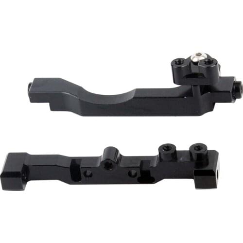 NEW-Servo Mount CNC Machined Aluminum Servo Mounts Frame Rail Brace Bracket for RC Car Axial SCX10 III SCX10.3 AXI03007