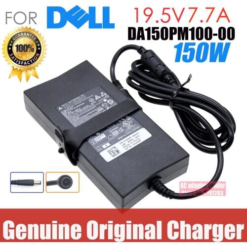 Original AC adapter PA-5M10 DP/N 0J408P DA150PM100-00 FOR DELL ALIENWARE M11X R2 R3 M14X 19.5V 7.7A 150W Laptop charger supply