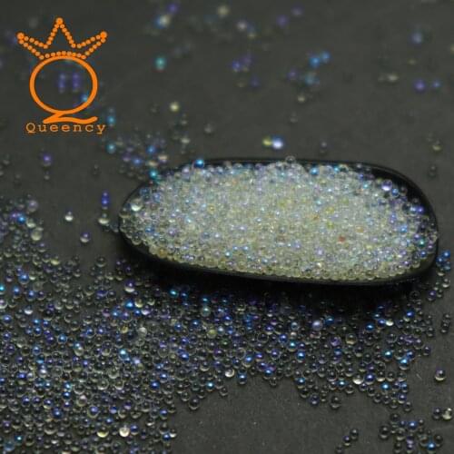 Clear AB Rhinestones Mini Glitter Caviar Beads Chameleon Studs Powder AB Glass Rhinestones Micro Balls Marbles Nail Caviar Beads