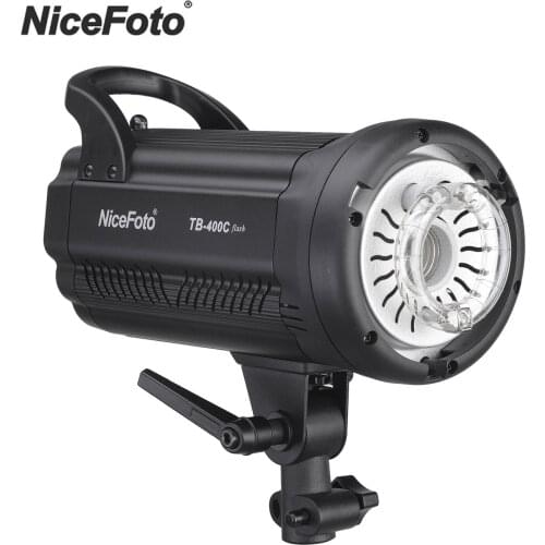NiceFoto TB-400C 400W 2.4G Studio Flash Light Strobe Lamp 0.1-1s Fast Recycle Time GN73 Bowens Mount for Photo Photography