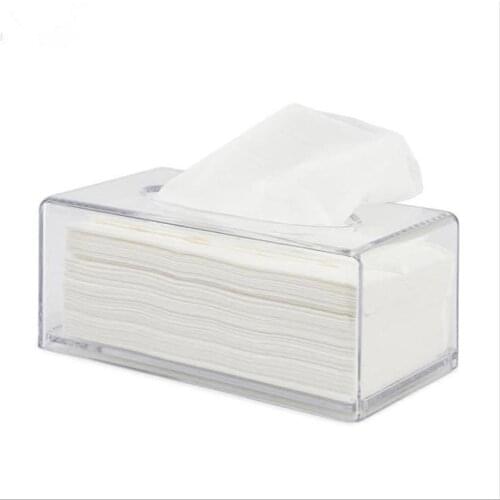 TSSAAG Car Tissue Boxes Creative Acrylic Transparent Bath/Toilet Paper Tissue Container Tissue Boxes for Home Kitchen Houseware