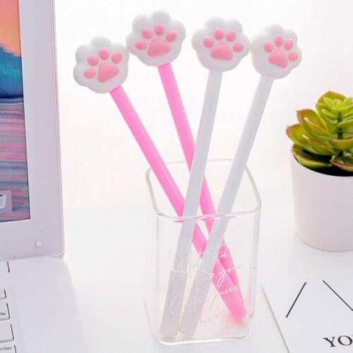 1pcs Sell Cats Paw Ballpoint Pens Student Ball Point Pen School Office Supplies Learning Stationery Wholesale