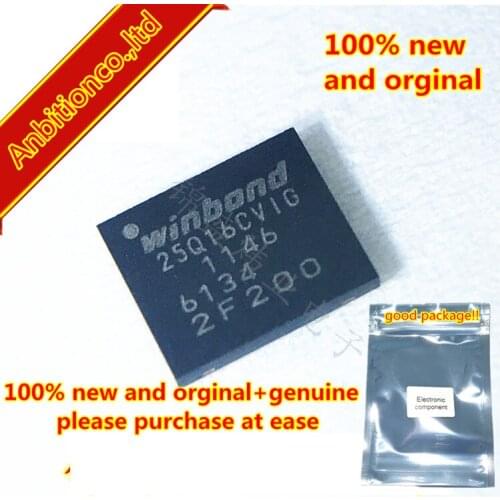 10pcs 100% new original W25Q16CVZPIG 25Q16CVIG WSON8 3V 16M-BIT SERIAL FLASH MEMORY WITH DUAL AND QUAD SPI in stock