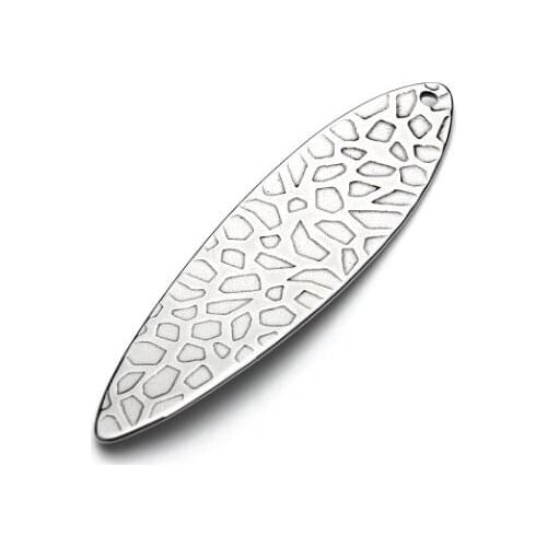 10pcs/lot 47*13mm oval pendant Metal stainless steel Flat Beads Buddha Beads For DIY bracelet Jewelry Making fh5s