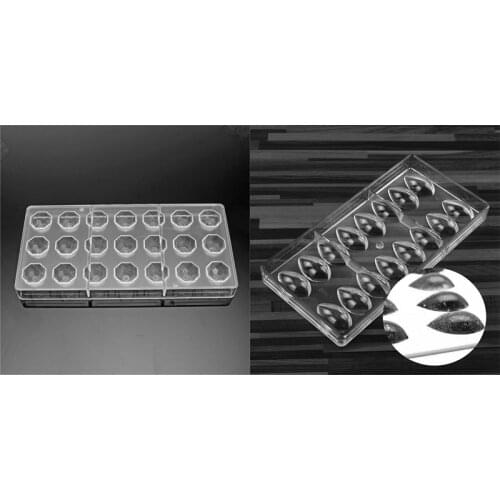 2 Pcs Clear Hard Chocolate Maker Polycarbonate Mold Mini Mould,Half Ball & Lotus Shape