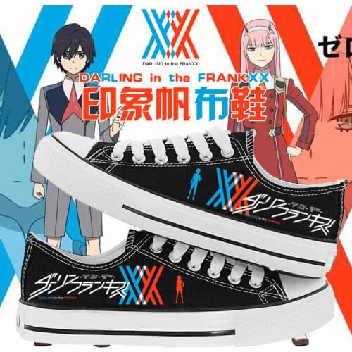 2021 New Arrival Anime DARLING in the FRANXX ZERO TWO Cosplay Student Canvas Casual Sport Shoes Fashion