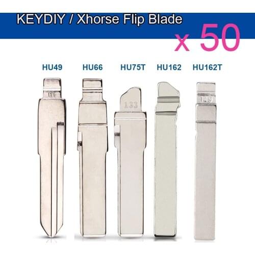 50Pcs #01 #42 #86 #133 #149 For Audi VW Polo Passat B5 Tiguan Golf Santana Bora Seat Skoda HU66 HU162T Auto Uncut Car Key Blade