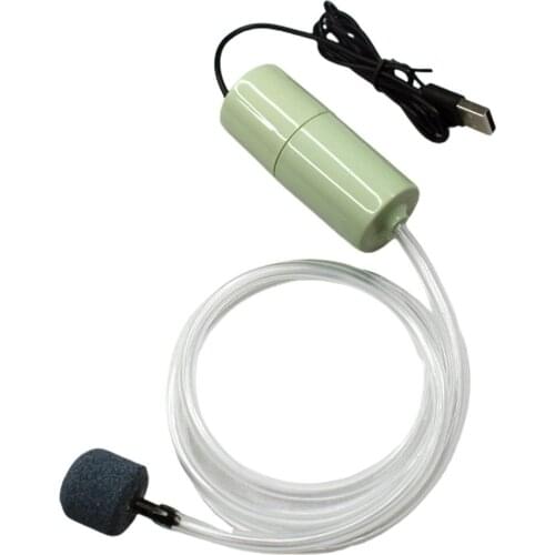 Aquarium Fish Tank USB Oxygen Air Pump Mute Energy Saving Supplies Portable Mini Aquatic Terrarium Fish Tank Accessories