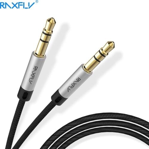 RAXFLY 3.5mm Jack Audio Male to Male Cable For iPhone 6S Car Speaker AUX Audio Cable For Samsung Xiaomi Headphone Aux Cord Wire