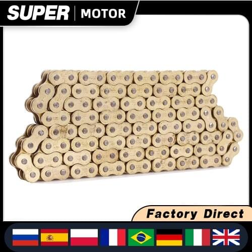 Motorcycle Chains 530 For Kawasaki ZZR400 Modified Gold Chain Top Quality