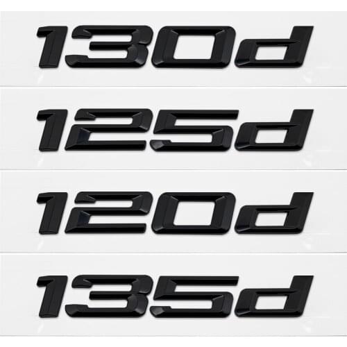 Chrome Letters 120d 130d 125d 135d 118d For BMW 1 Series E87 E81 E82 E87 E88 F20 F21 Car Trunk Rear Emblem Logo Sticker Badge