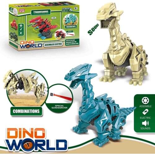 Building Blocks Jurrassic World Dinosaurs Baby Bricks Toys For Children Christmas Gifts With Stimulating Sound Dinosaur Toy