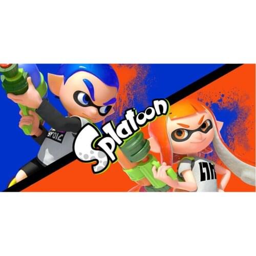 Fashion Splatoon Pattern Large Bamboo Fiber Beach Towel Drying Bath Towel Gym Sports Towel For Adults And Kids 140x70cm