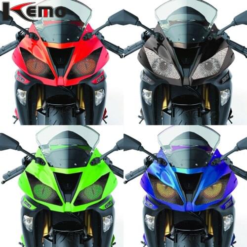 For kawasaki ninja 250 ninja 300 NINJA 250 300 Motorcycle Accessries 3D Front Fairing Headlight Sticker Guard Head light Sticker