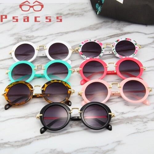 Psacss NEW Brand Round Kids Sunglasses Grils Boys Lovely Baby Sun Glasses Children Fashion Sunglass For Child Gafas De Sol UV400
