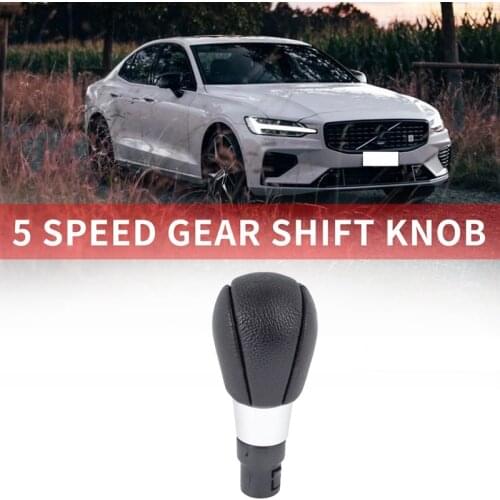 Car Gear Shift Knob PU Leather Lever Shifter Hand Ball for Volvo S60 V60 S80 V70 XC70 XC60