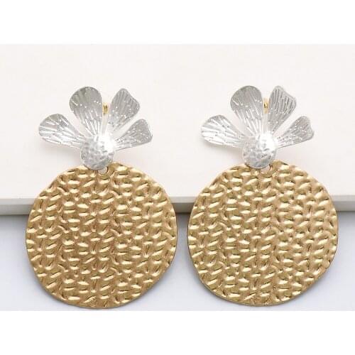 New Exaggerated Gold Metal Drop Dangle Earrings High Quality Statement Luxury Earring Jewelry Accessory for Women