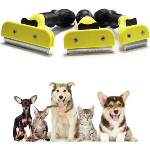 Pet Hair Brush Dog Hair Shedding Comb For Dog Cat Small Animal Grooming Comb Cat Tickle Fur Cleaning Brush Pet Fur Clipper Tools