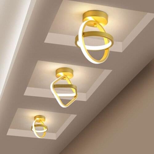 LED Modern Minimalist Entrance Hallway Corridor Silicone Aluminum Acrylic Ceiling Light Front Porch Decoration
