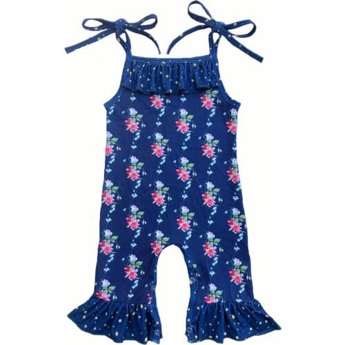 Floral stripe camo flamingo Sleeveless Romper Newborn Infant Kids Clothes Baby Jumpsuits