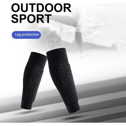 Outdoor Sports Football Basketball Soccer Shin Guard Pads Honeycomb Running Leg Calf Protective Gear Shield Sleeves