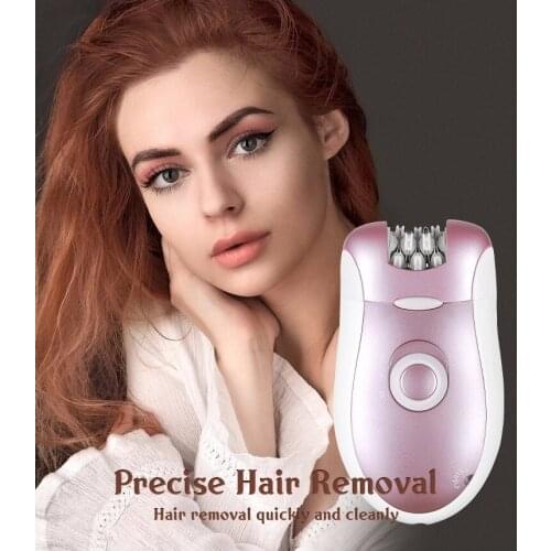 Two in one Women Rechargeable Hair Epilator Lady Mini Painless Epilator hair removal facial depilation leg Shaving Beauty Tools