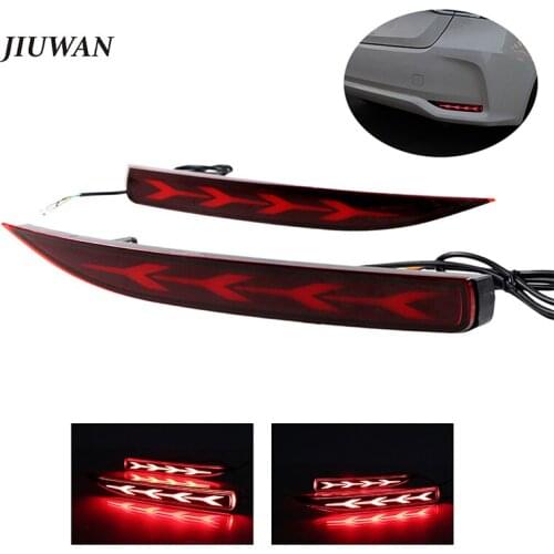 1 Pair Car Rear Bumper Tail Light for Toyota Corolla Auto Reflector Lamp Brake Light Turn Signal Car Rear Decor Light Parts
